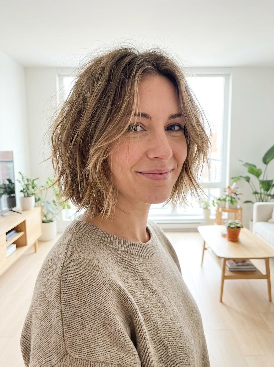 Messy Bob mit Textur - Bob Frisur stylen